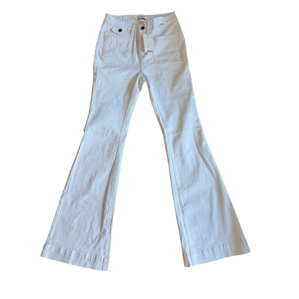Judy Blue high waist flare white denim size 5/27 NEW